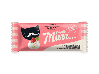 Glaistytas varškės sūrelis MURR, maskarponės sk., 28 % rieb., 40 g