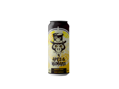 Gazuotas alaus kokteilis Apes and Humans ananasų skonio, 4,3% 0,5l