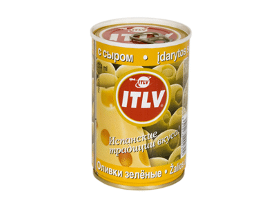 Žaliosios alyvuogės ITLV su sūrio įdaru, 300 g