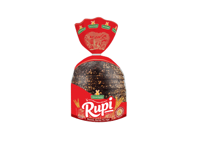 Tamsi duona RUPI su visų grūdo dalių ruginiais miltais, 600 g