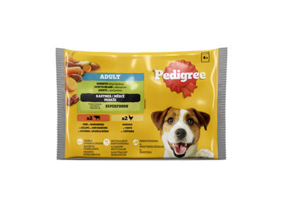 Konserv. visavertis suaugusių šunų ėdalas PEDIGREE (4x100 g), 400 g