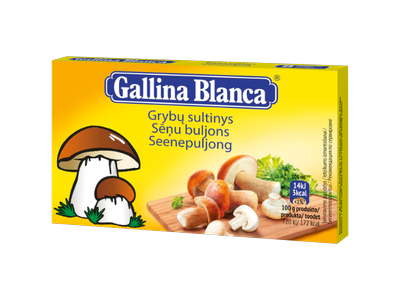 Grybų sultinys GALLINA BLANCA, 8 vnt. (80 g.)