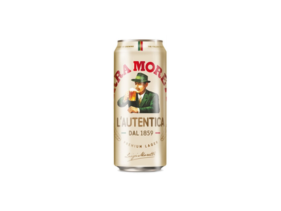 Alus BIRRA MORETTI L'AUTENTICA, 4,6%, skard., 500 ml