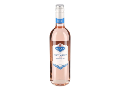Rožinis pusiau sausas vynas ROCCA PINOT GRIGIO ROSE 12%, 0,75 l