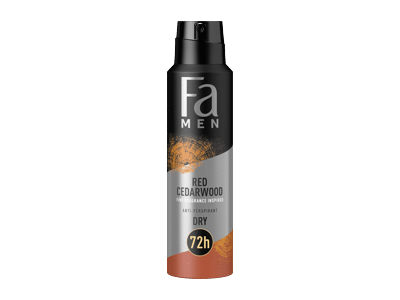 Vyriškas purškiamasis antiperspirantas FA MEN RED CEDARWOOD, 150 ml