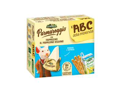 Užkandis PARMAREGGIO, sūrio batonėlis, duonos lazdelės ir kriaušių sultys, 170g