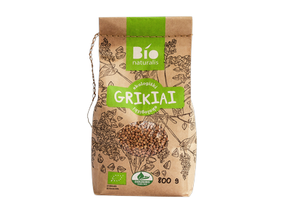 Ekologiški grikiai BIONATURALIS, 800 g, LT-EKO-001