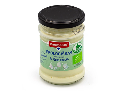 Ekologiškas DAUMANTŲ majonezas su jūros druska, 66 % rieb., 230 g