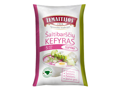 Kefyras ŽEMAITIJOS Šaltibarščių, 5%, 0.9 kg