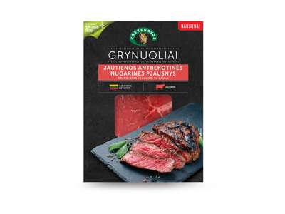 Brandintas jautienos antrekotas su kaulu GRYNUOLIAI, 260 g