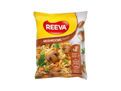 Makaronai REEVA, grybų skonio, 85 g