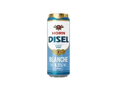 Šviesus nefiltruotas kvietinis alus HORN DISEL Blanche 4.5%, 568 ml