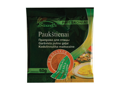 Paukštienos prieskoniai SAUDA, be druskos, 50 g