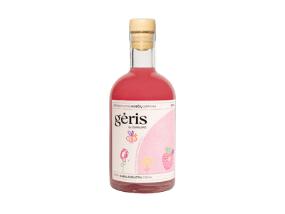 NAUJA! Fermentuotas aviečių gėrimas GĖRIS, 500 ml
