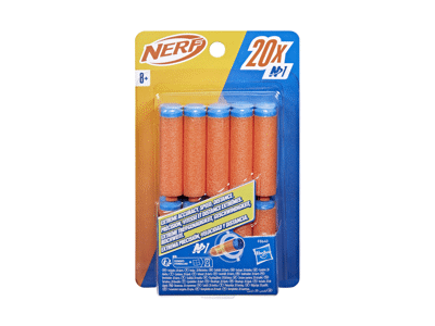 Žaislinių kulkų papildymas NERF, 20 vnt., 20 vnt.