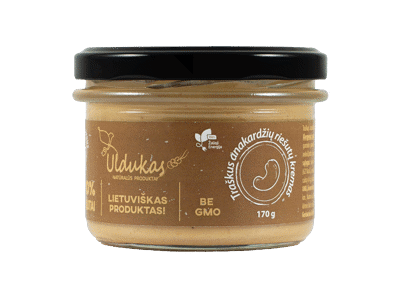 Traškus anakardžių riešutų kremas ULDUKAS, 170 g