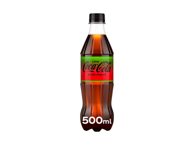 Gazuotas gėrimas COCA-COLA Zero Laimo, 500 ml, depozitnė tar, 500 ml