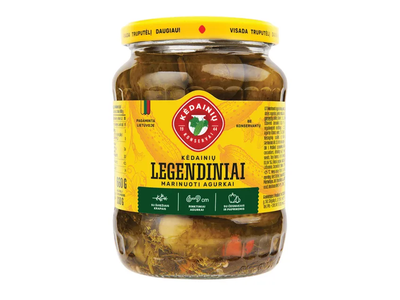 Marinuoti agurkai LEGENDINIAI KĖDAINIŲ, 660 ml (330 g)