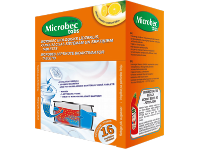 Bioaktyvat. nuotėkoms MICROBEC TABS, 1 vnt