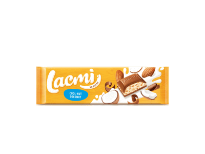 Pieninis šokoladas LACMI su migdolais ir kokosų kremu, 280 g
