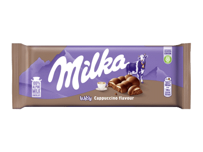 Pieninis šokoladas MILKA BUBBLY CAPPUCCINO, 97 g