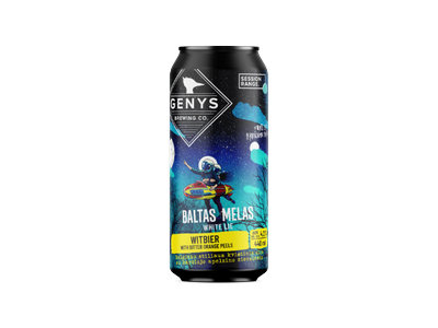 Alus GENYS “Baltas melas", Witbier, 4.2%, 0.44l, skardinė