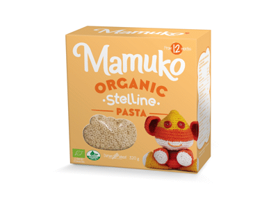 Ekologiški MAMUKO makaronai STELLINI PASTA, nuo 12 mėn., 320 g