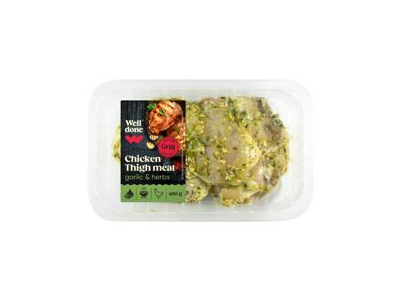 Marinuot. višt. šlaun. česnakų ir žolelių marinate WELL DONE, 400 g