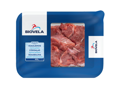Atvėsinta kiaulienos mentė guliašui BIOVELA, 450g