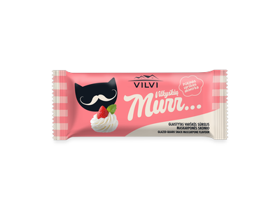 Glaistytas varškės sūrelis MURR, maskarponės skonio, 28,6%, 40 g