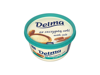 Margarinas su druska DELMA, 39 % rieb., 450 g