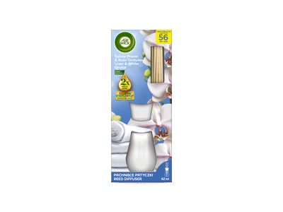 Kvapiosios lazdelės AIR WICK lino ir baltų orchidėjų kvapo, 42 ml