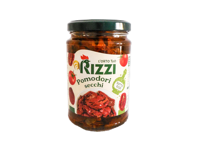 Saulėje džiovinti pomidorai RIZZI, saulėgrąžų aliejuje, 280g/162g