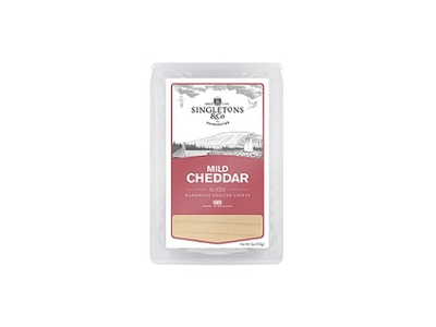 Baltasis čederio sūris SINGLETONS & CO, švelnus, pjaustytas, 150 g (M)