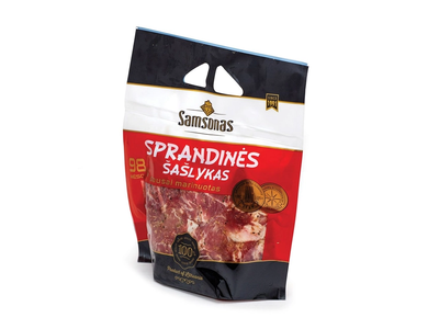 Sausai marinuotas SAMSONO sprandinės šašlykas, 800 g.