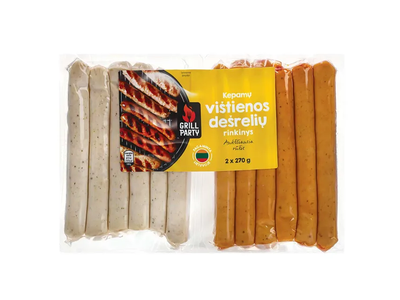 Vištienos dešrelių rinkinys a.r. GRILL PARTY, 400 g