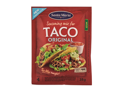 Takų prieskonių mišinys SANTA MARIA TEX MEX, 28 g