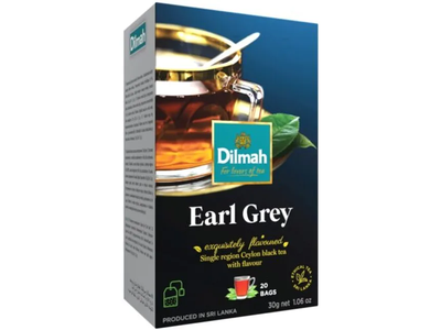 Bergamočių juodoji arbata DILMAH Earl Grey, 20 vnt