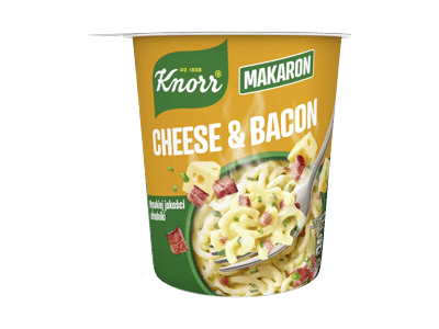 Makaronai KNORR su sūriu ir kumpiu, 71 g