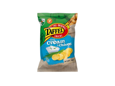 Bulvių traškučiai TAFFEL, grietinės ir laiškų sk., 130 g