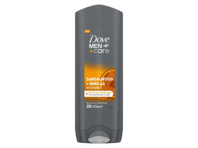Dušo želė DOVE MEN SAND&VANILLA, 250 ml