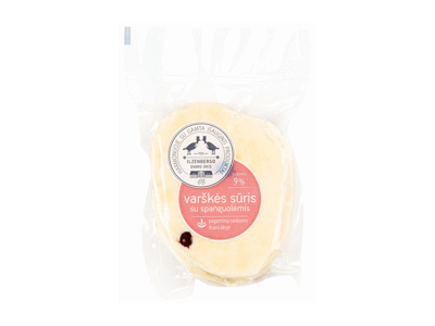 Desertinis varškės sūris su spanguolėmis, 9 % rieb., 400 g