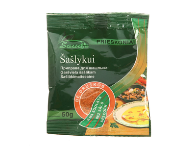 Šašlykų prieskoniai SAUDA, be druskos, 50 g