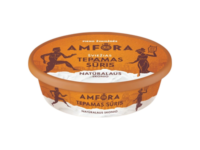 Šviežias tepamas sūris AMFORA, 25 % rieb., 180 g