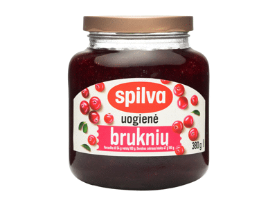 Bruknių uogienė SPILVA, 380 g