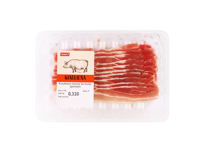 Kiaulienos šoninė be kaulo RIMI, 320 g