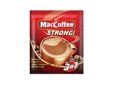 Tirpusis kavos gėrimas MACCOFFEE STRONG 3 IN 1, 16 g