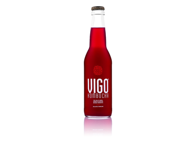 Gaivusis arbatos gėrimas VIGO Kombucha, Acai, gazuotas,0,330l, D