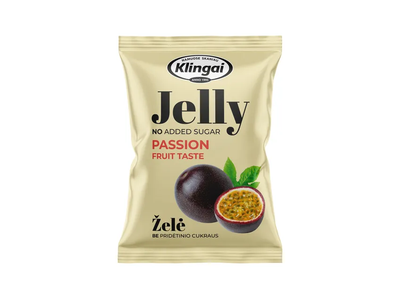 Pasiflorų vaisių skonio želė be pridėtinio cukraus, 95 g