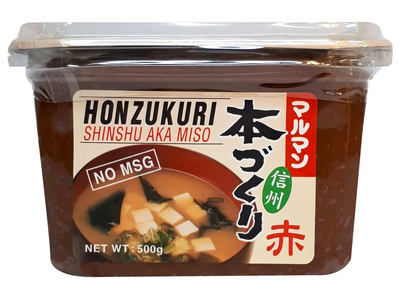 Miso pasta HONZUKURI, tamsi, 500 g